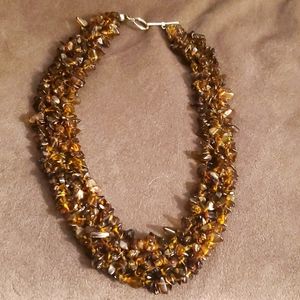 Sea glass choker necklace